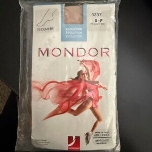 Mondor Evolution Footed Ice Skating Tights 3337 (Light Tan)